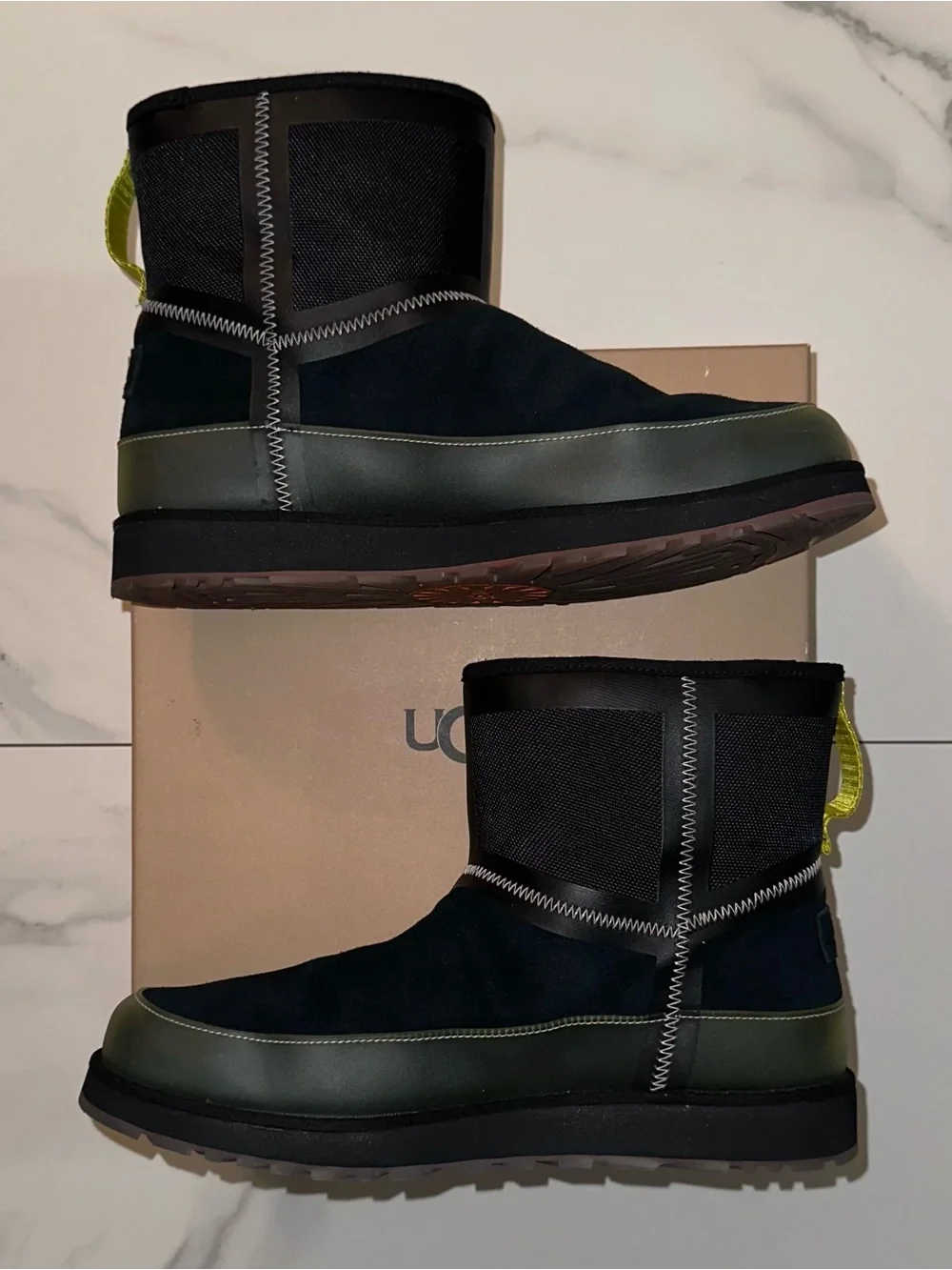 UGG x Heron Preston Classic Mini Tech WP Black Boots Size 10